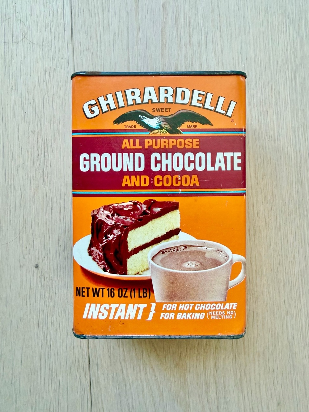 vintage ghirardelli chocolate tin